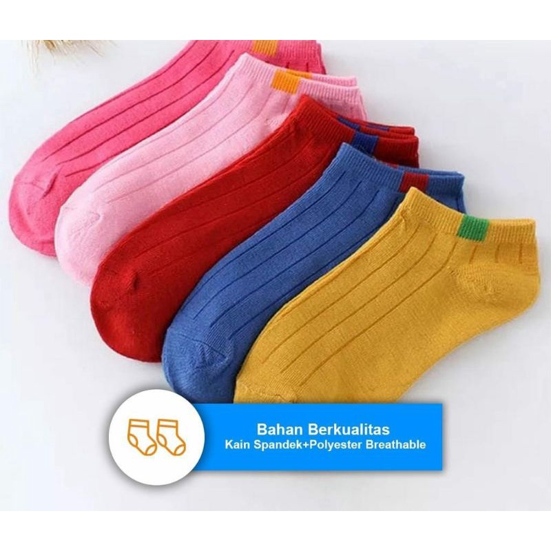 Kaos Kaki Polos K11 Unisex Fashion Wanita / Pria Kaos Kaki Import