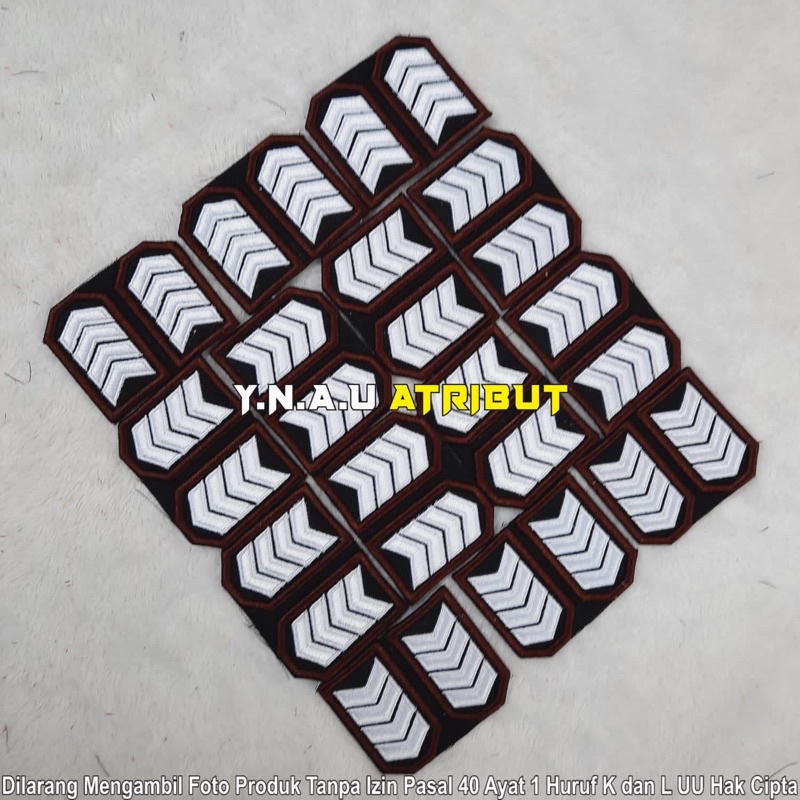 ATRIBUT PDL POLRI/PANGKAT PDL BRIPKA BORDIR TIMBUL