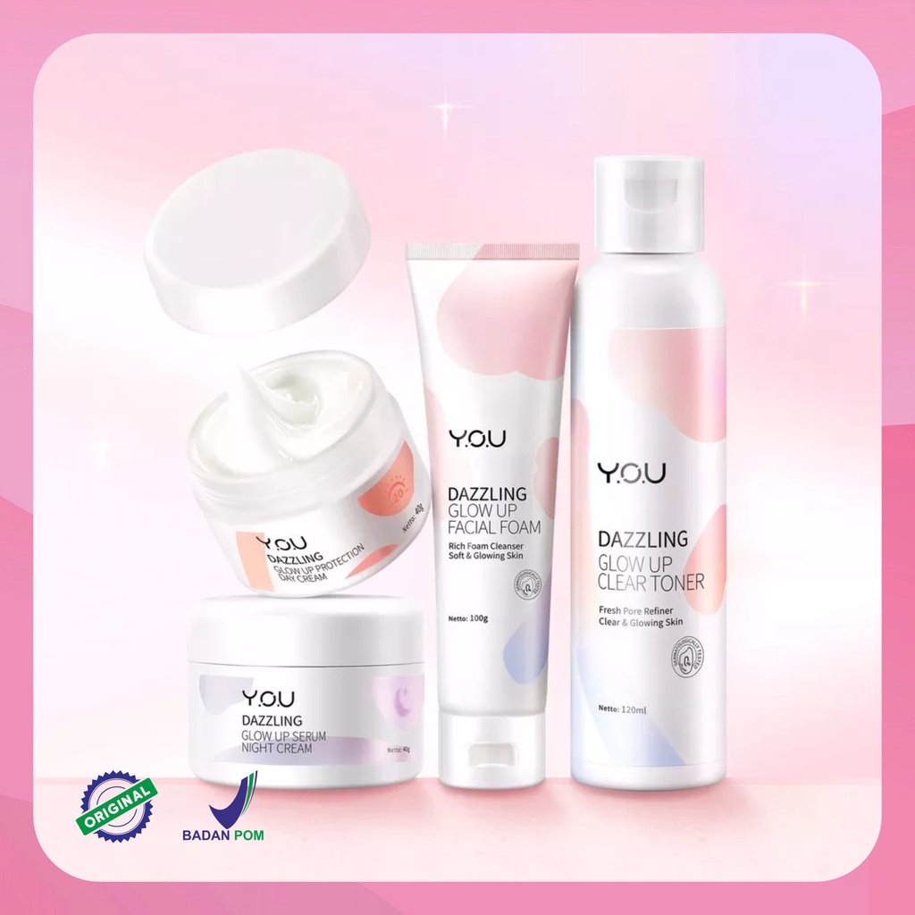 YOU Dazzling Glow Up Series | Facial Foam Toner Day &amp; Night