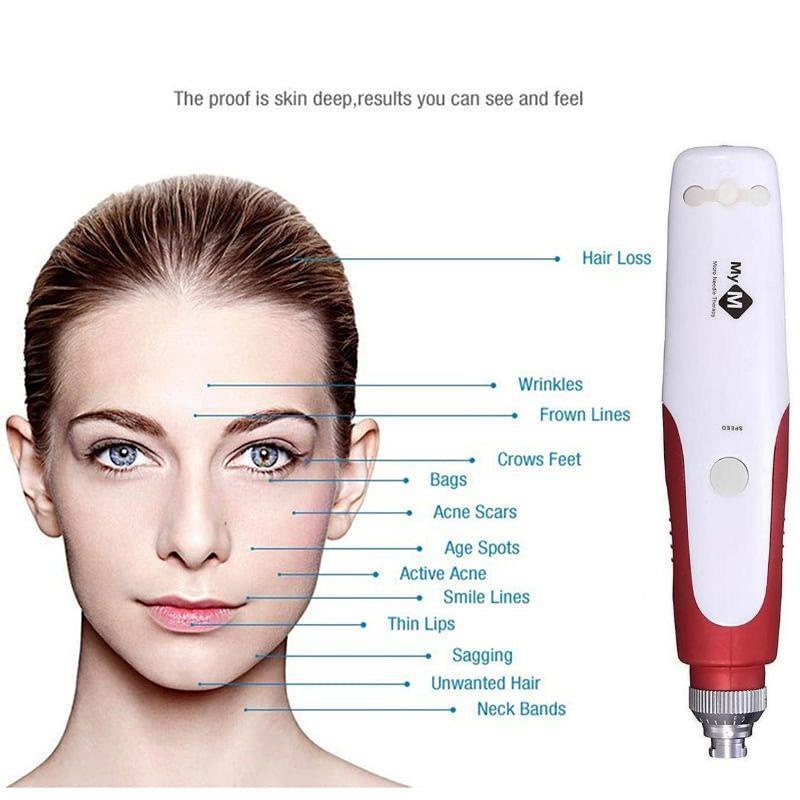 Original Electric Derma Pen Mym Alat Nano Micro Needle Bb Glow Penghilang Bopeng Dermapen