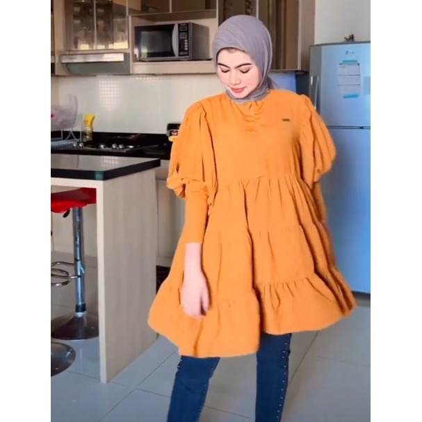 Tunik Tangan Balon Shellasaukia Original