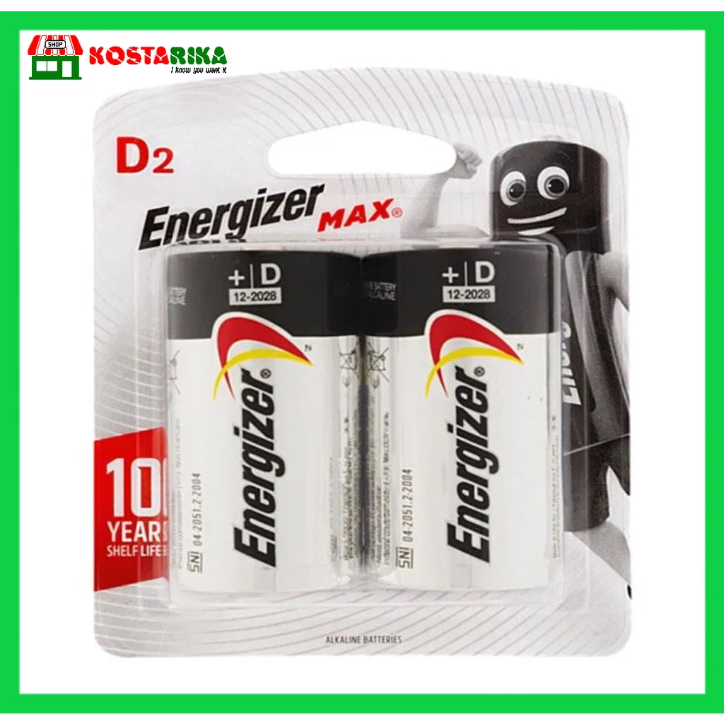 Baterai Energizer max tipe C 2 pcs Original