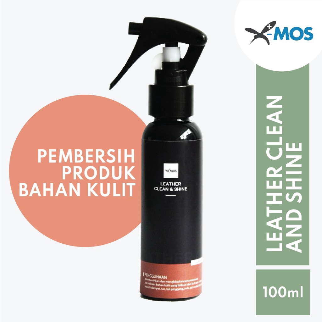 X-MOS Leather Clean &amp; Shine 100 ml - Pembersih dan perawat bahan kulit