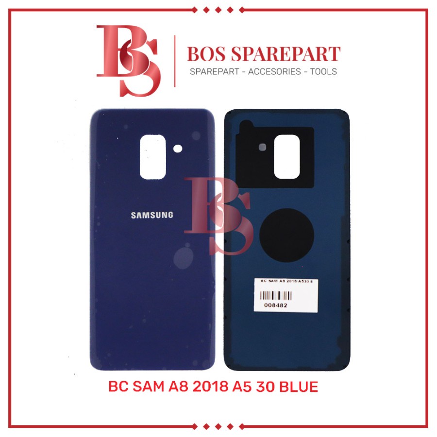 TUTUP BELAKNG SAMSUNG GALAXY A8 2018 / A530 BLUE / BACK DOOR / BACK COVER