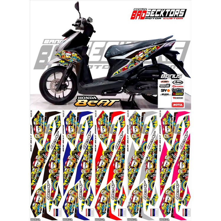 Striping Honda Beat New 2020 2021 2022 MOTIF MINIONS