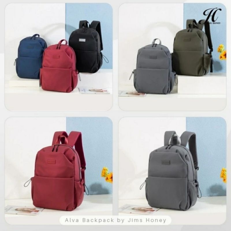 JIMS HONEY TAS RANSEL ALVA BACKPACK ANTI AIR MUAT LAPTOP TAS SEKOLAH PRIA WANITA
