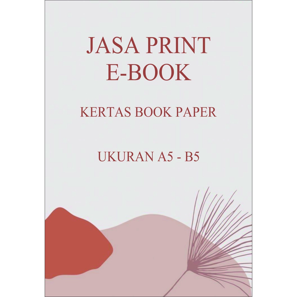 

Cetak buku A5 B5 A4 BAHAN BOOK PAPER DAN HVS PRINT MURAH