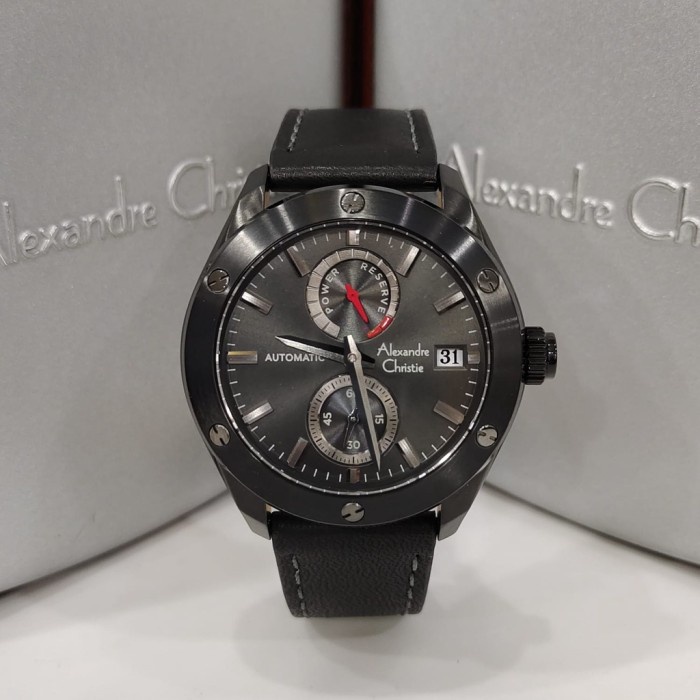 Jam Tangan Alexandre Christie AC 3044 Pria / AC3044 Automatic Full Black original