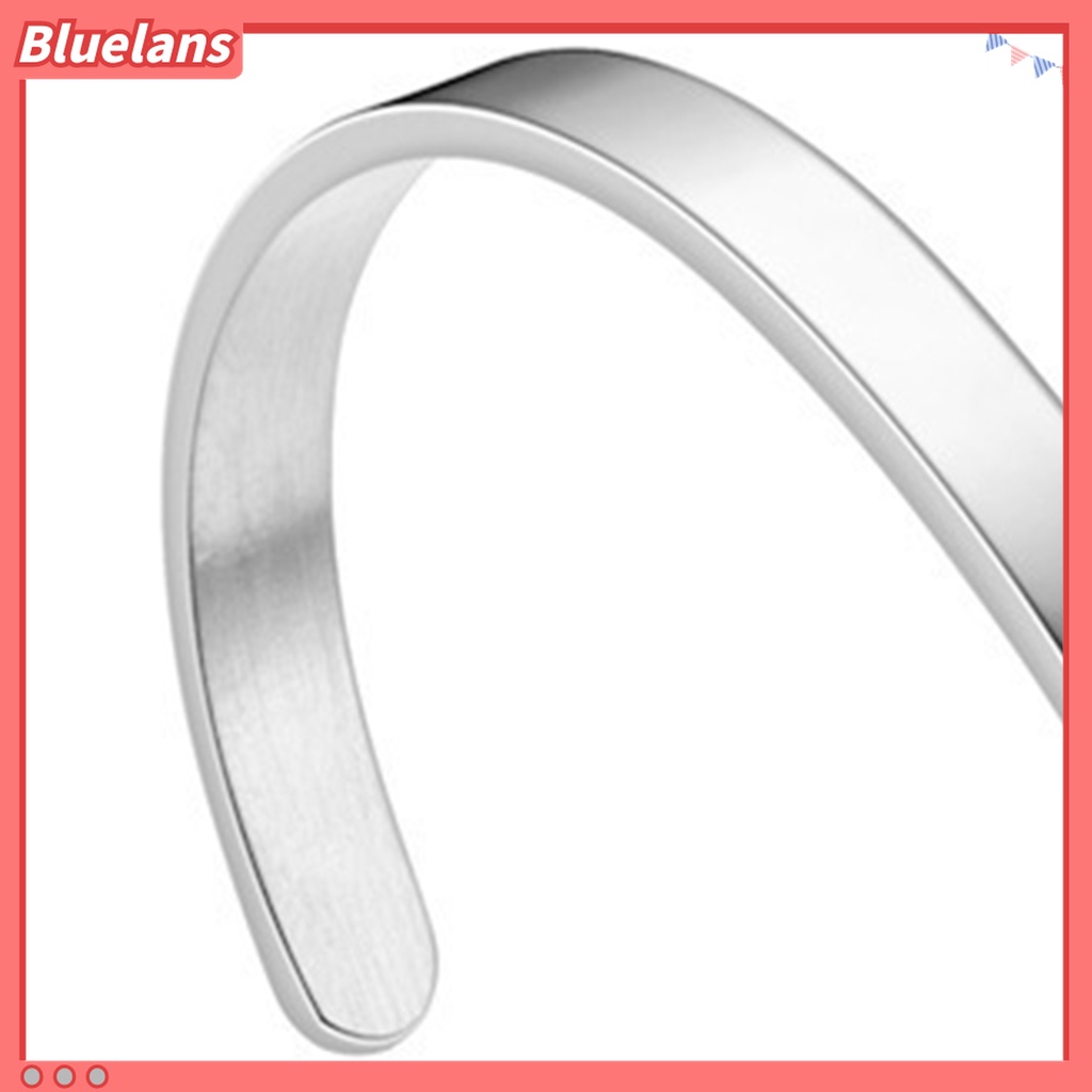 Gelang Bangle Bahan Stainless Steel Warna Solid Untuk Pria Dan Wanita