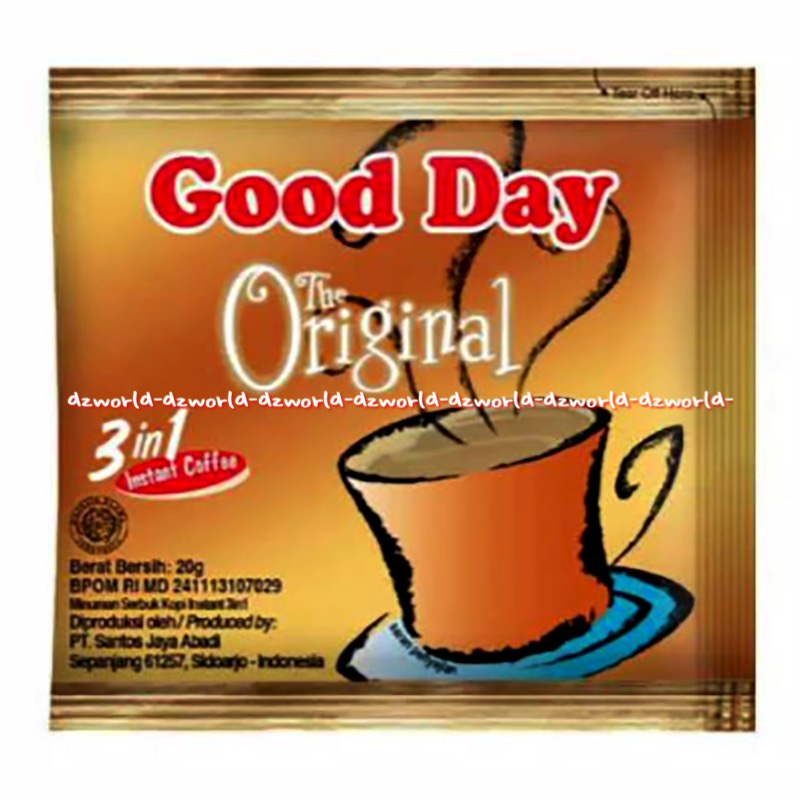 Good Day Original Isi 30sachet Kopi Instan Goodday The Original Gooday Coffee Cofee Coffe Goday Gooday 30 pcs