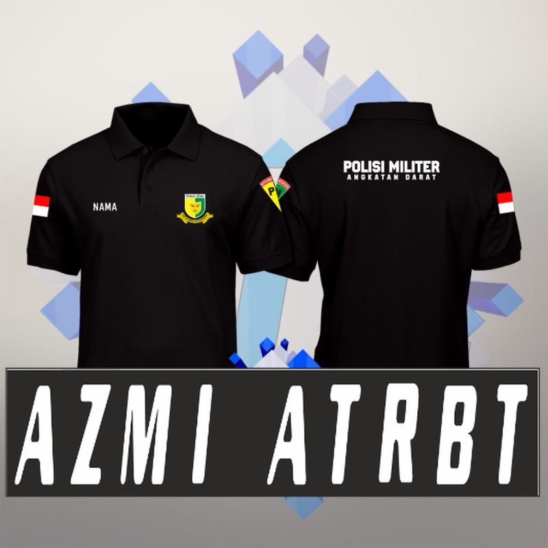 KAOS POLO SHIRT TNI POMAD POLISI MILITER ANGKATAN DARAT