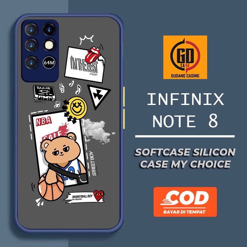 Case INFINIX NOTE 8 Case Hp INFINIX NOTE 8 Case Mychoice Gudang Casing [CUTEBEAR] Casing Hp Aestheti