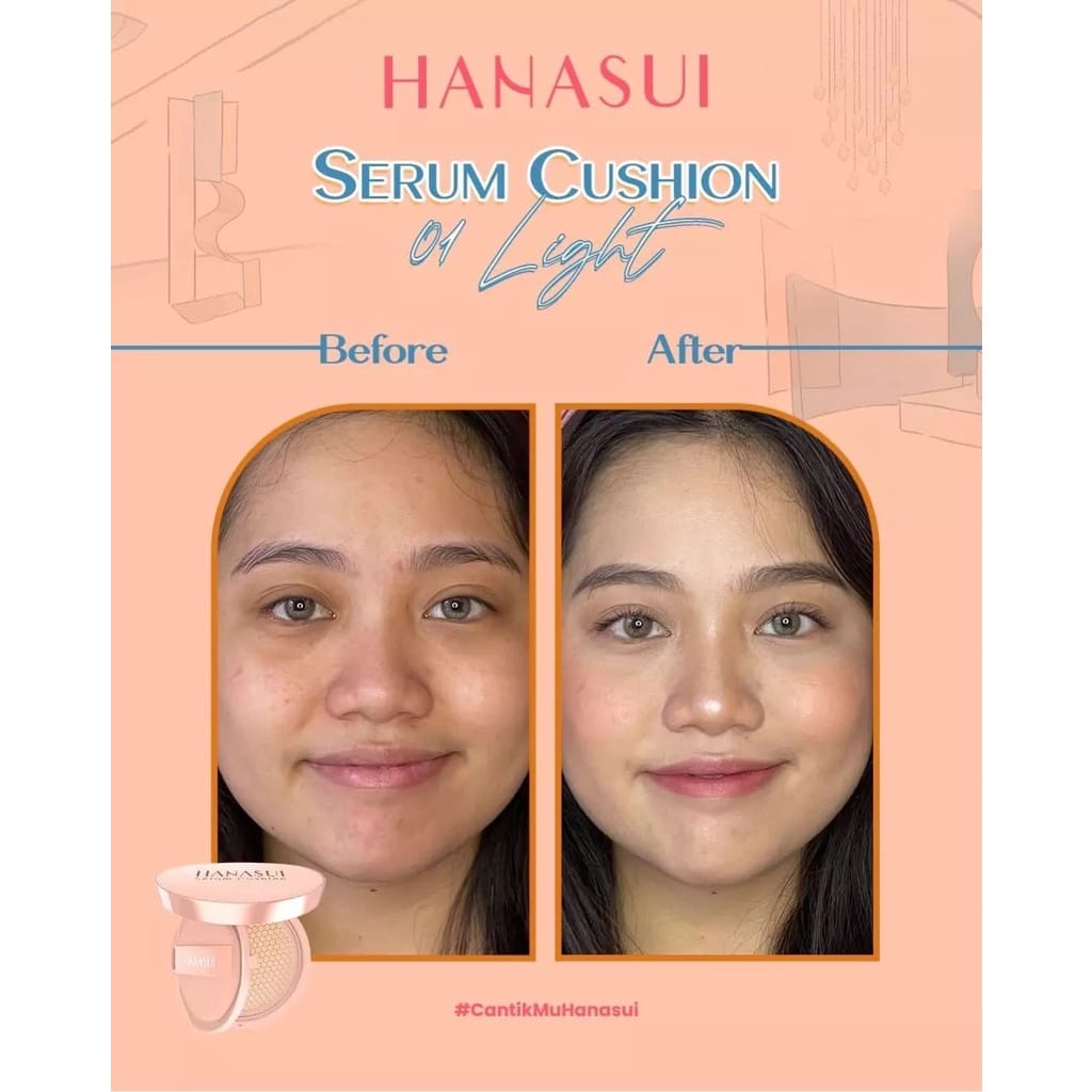 [ SKINHOUSEID ] HANASUI SERUM CUSHION | Foundation | Flawless | Natural Dewy Finish | Perfect Coverage