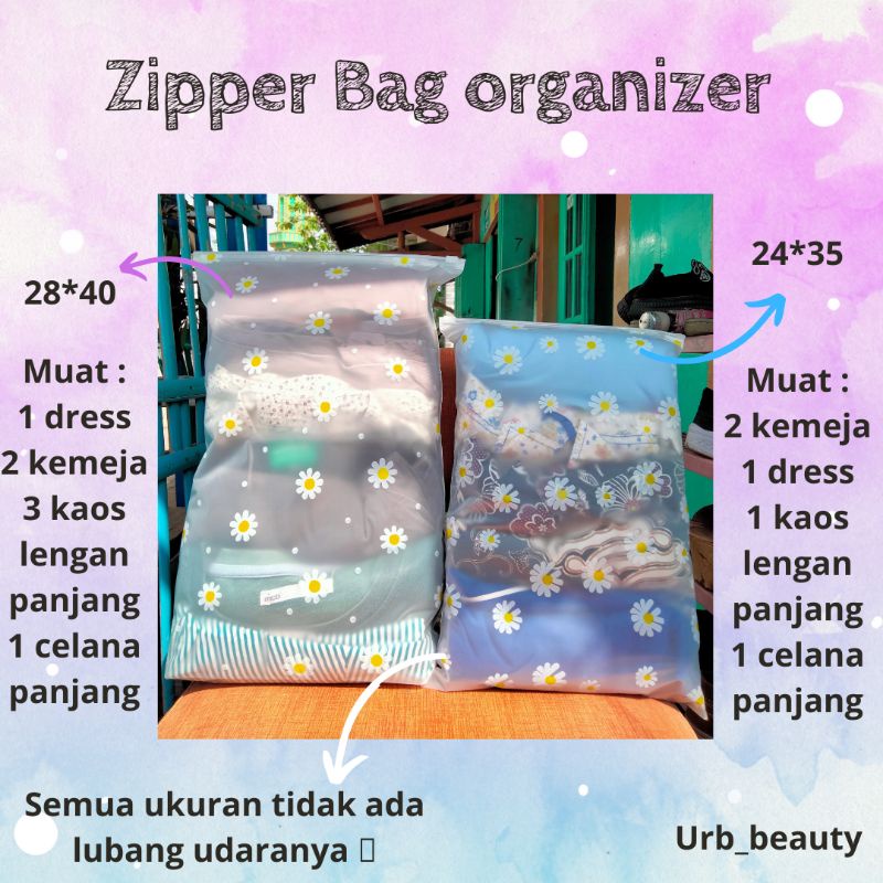 TEMPAT BAJU/ TEMPAT SKINCARE /ZIPPER LOCK / ZIPPER BAG / TRAVEL BAG / MINI TRAVEL BAG COCOK UNTUK BERPERGIAN