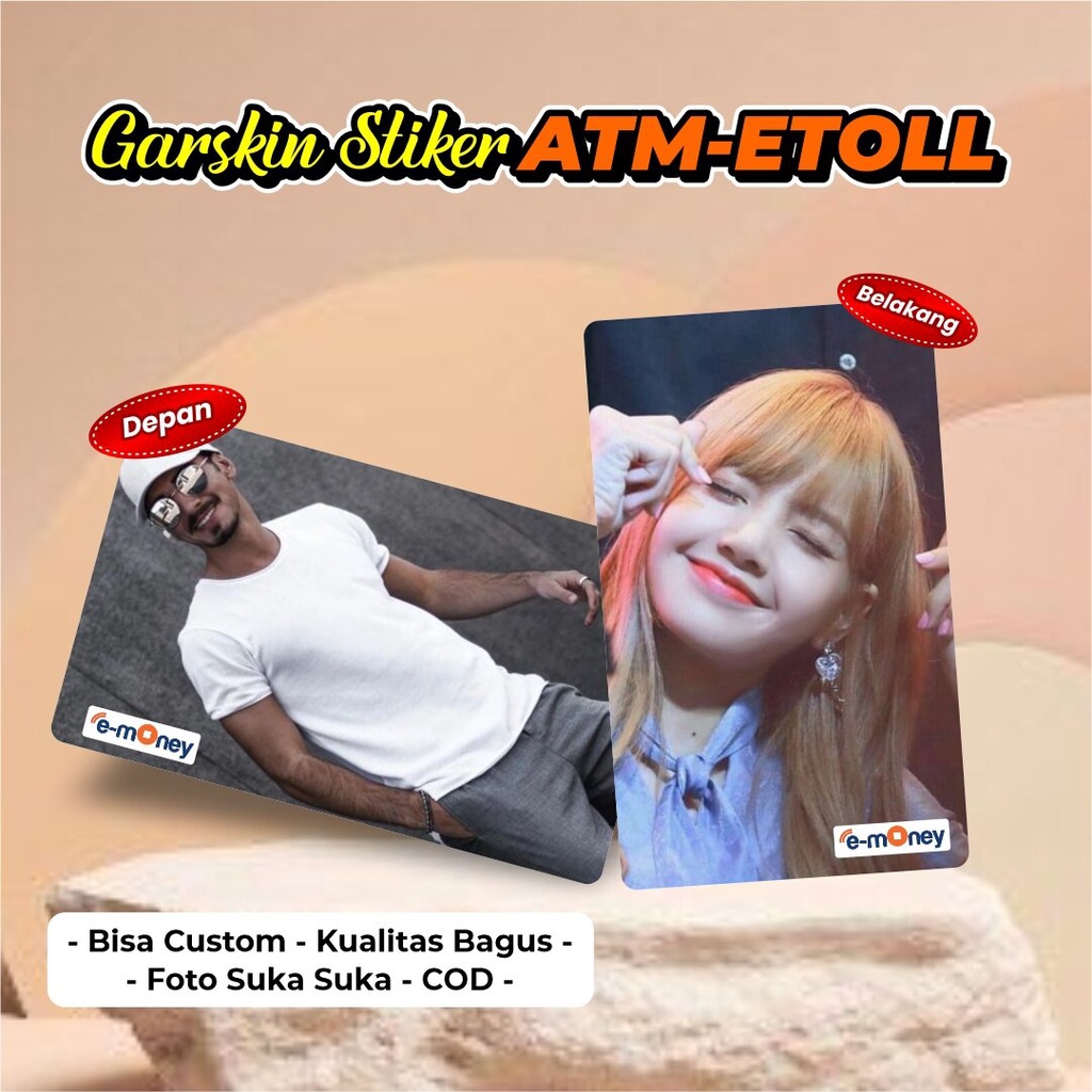 

Skincard/Debit Atm Etoll Stiker Garskin Custom