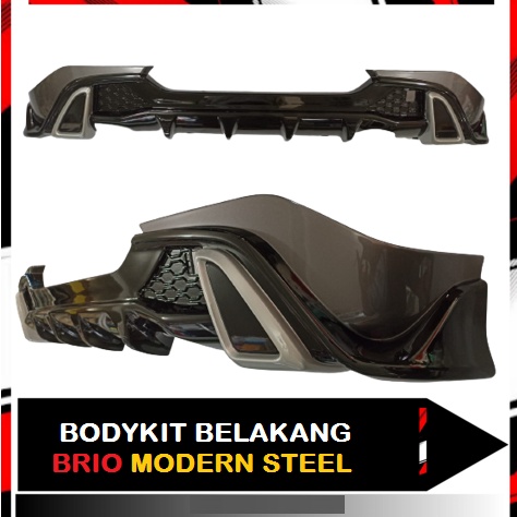 BODYKIT BUMPER BELAKANG ALL NEW BRIO URBANITE MODERN STEEL