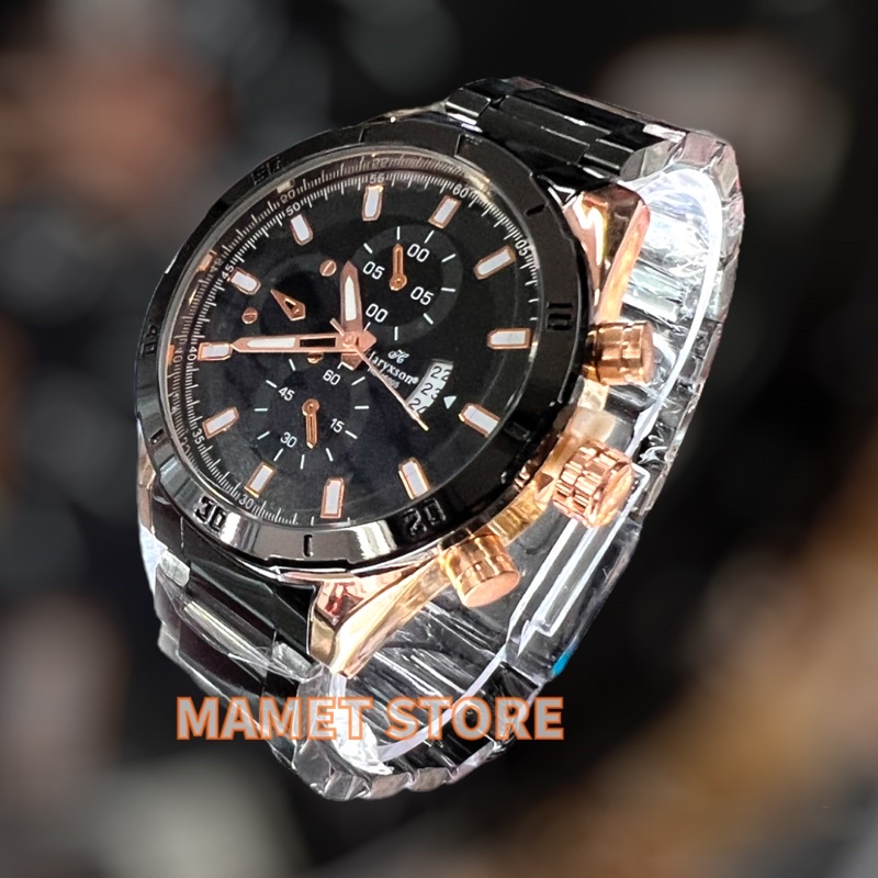 Jam Tangan mewah Pria Anti air jam Original Haryxson rantai stainless anti karat Waterprof