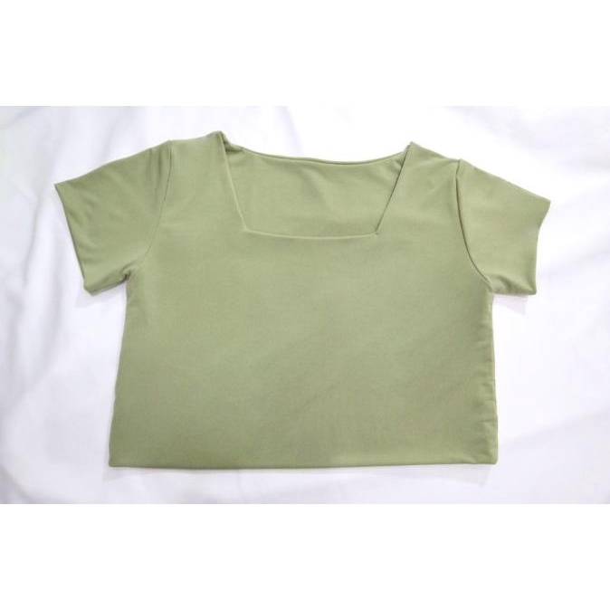 CROP TOP SQUARE JUMBO BIG SIZE KAOS CROP Termurah