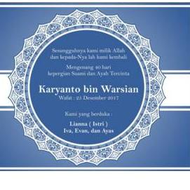 

Promoツ Cetak Sticker Label Pengajian Meninggal 40 100 1000 Hari isi 100Pcs ✔