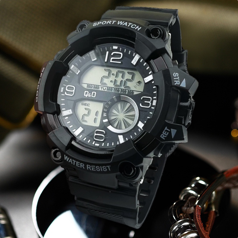 COD✅ Jam Tangan Digital Sport Pria LED Watch Rubber Elektronik Trendi Harga Grosir   S1245