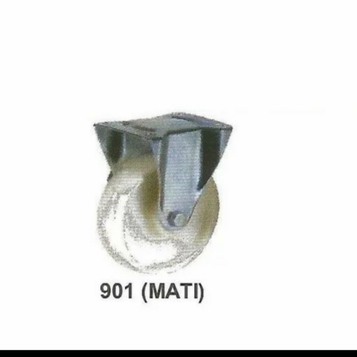 [READY] Roda Nylon Dengan Bearing Rigid Size 4 Inch - Wipro 901 Wipro / Perlengkapan Rumah Tangga Mu