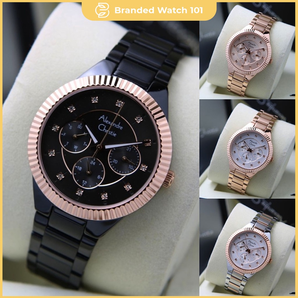 ORIGINAL Jam Tangan Wanita Alexandre Christie Stainles AC 2900 / AC2900 / 2900 Garansi Resmi 1 Tahun