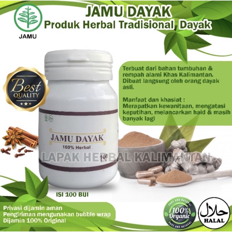 (PRIVASI DAN FREE RAMUAN DAYAK) JAMU HERBAL DAYAK PERAPAT KEWANITAAN MISS V KEPUTIHAN
