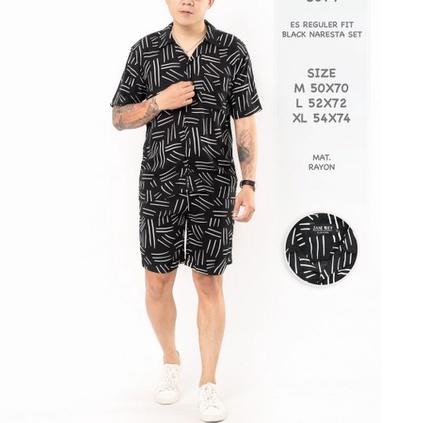 Jane Frey Clothing Setelan Piyama Pria | Freypv 8074 Reguler Fit Set Motif M-XL Kemeja Tie Dye Set B