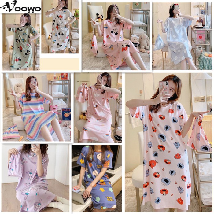 Termurah Daster Import Wanita Daster Spandek Daster Lucu Motif Korea Baju Tidur