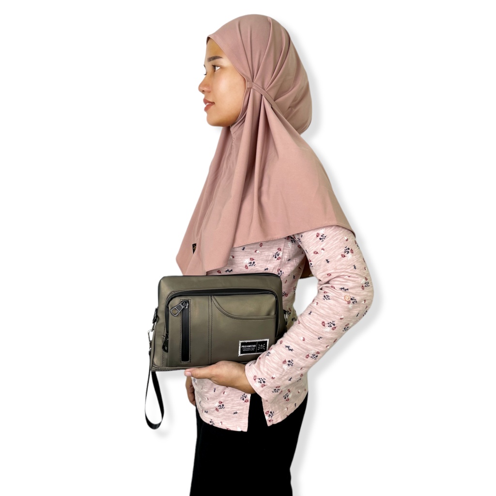 Tas Dompet Hand Bag Clutch Bag Waterproof Polo Amstar Bahan Ballon Anti Air Tas Selempang Wanita Tas Dompet Wanita 2023