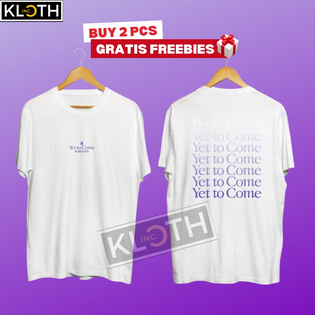 [BTS] Kaos BTS Busan Yet to Come Cotton 24s Premium Bisa Upgrade Lengan Panjang