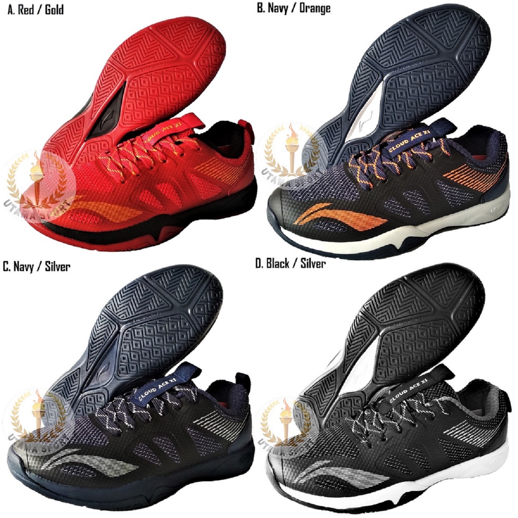 Sepatu Badminton Lining Cloud Ace X1 Li-Ning Original / Bulutangkis XI