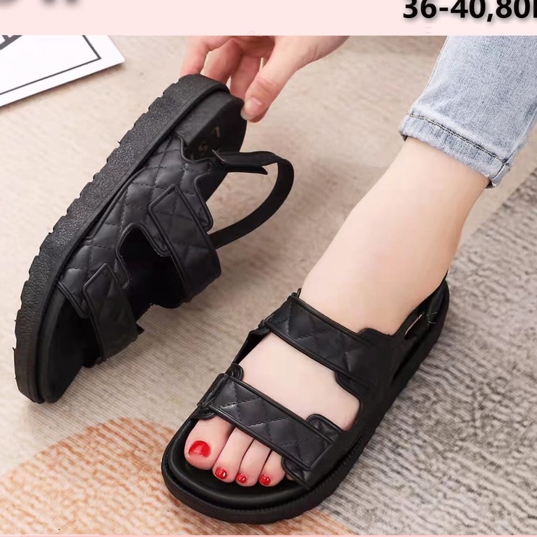 SANDAL WANITA TALI BELAKANG IMPORT BAN 2 8868-K SANDAL GUNUNG SLOP KARET SIZE 37-41 HARGA GROSIR