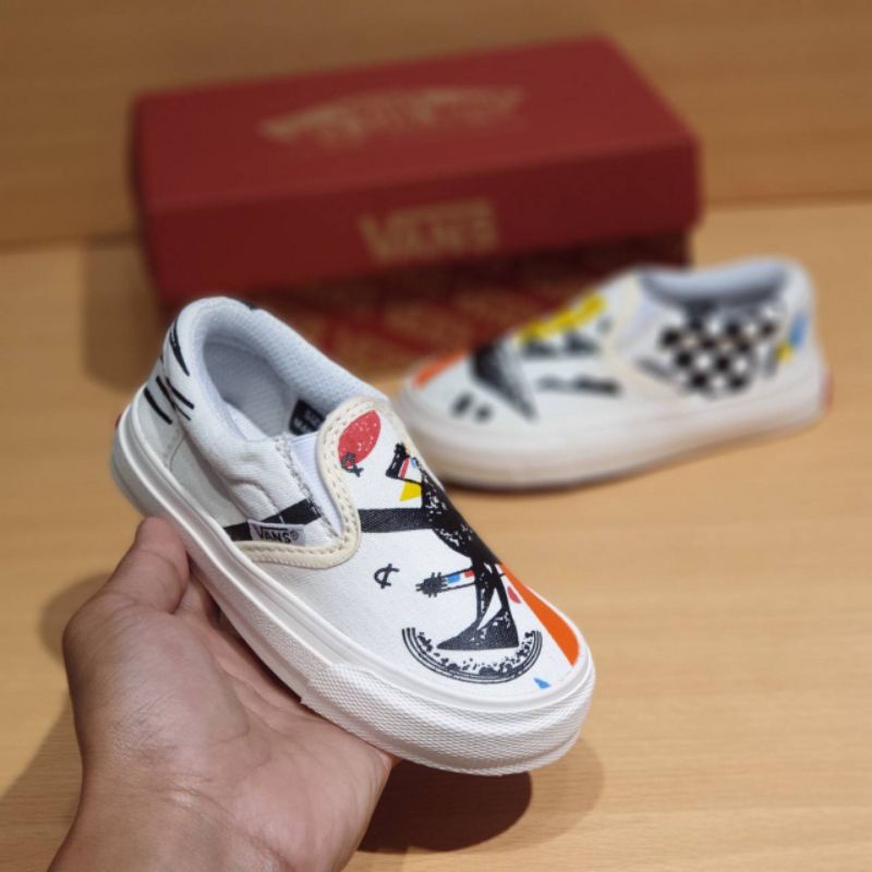 SEPATU ANAK VANS MOMA SLIP ON SEPATU ANAK LAKI LAKI PEREMPUAN SEPATU SLOP ANAK