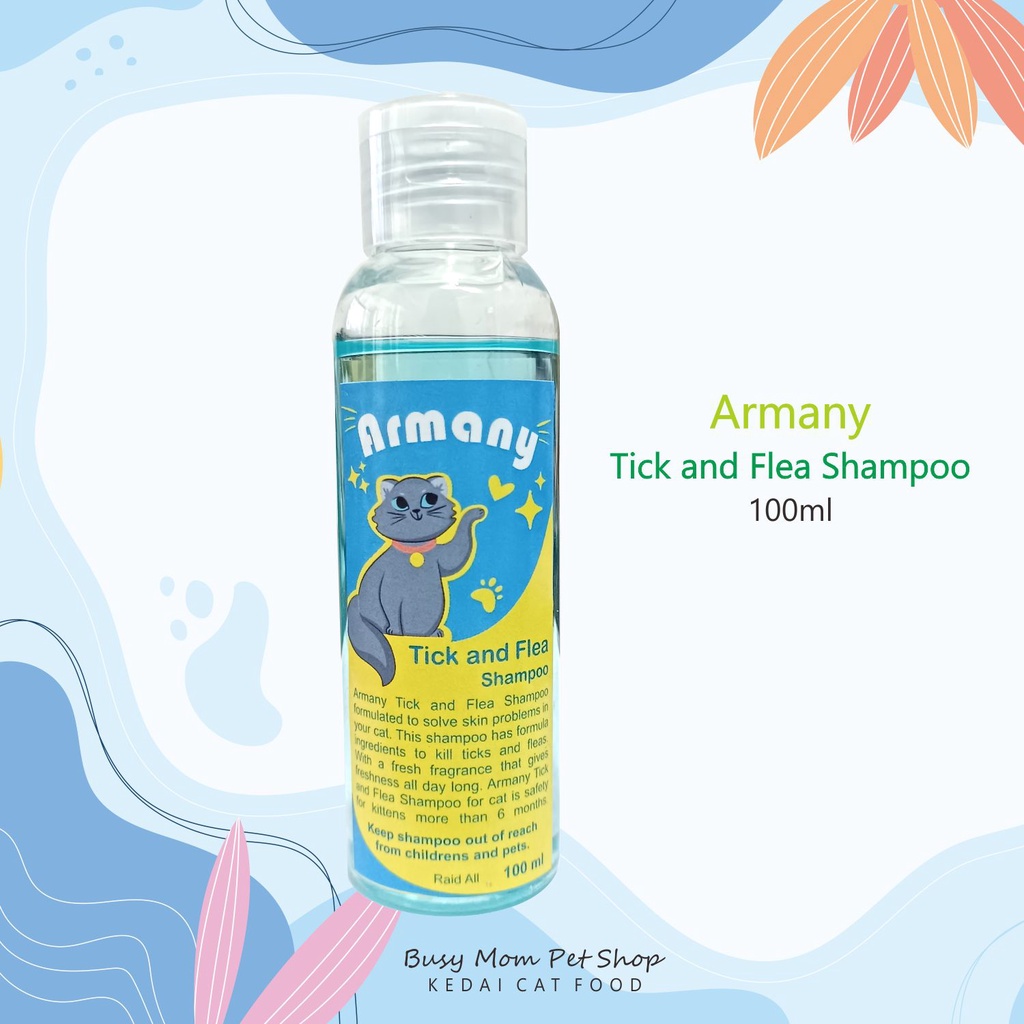 Shampoo Kucing Armani Tick &amp; Flea 100ML Shampo Kutu Raid All RaidAll 100 ML Cat