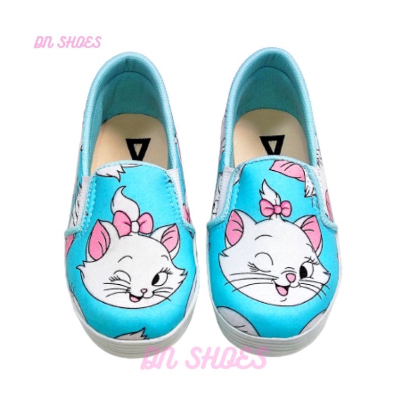 Sepatu Anak Perempuan lucu motif Marry Biru