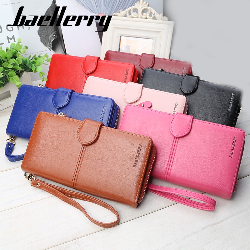 BAELLERRY N3846 Dompet Wanita Panjang Bahan Kulit PU Leather Premium WATCHKITE WKOS