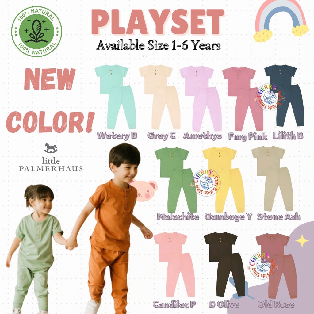 SALE Little Palmerhaus Colourful Playset (Piyama Anak) 1-6 Tahun 3.0 CBKS