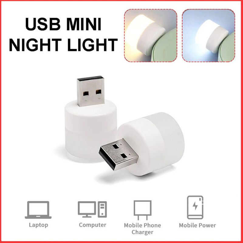 Bohlam Lampu LED USB Mini / Lampu Baca Led bulat