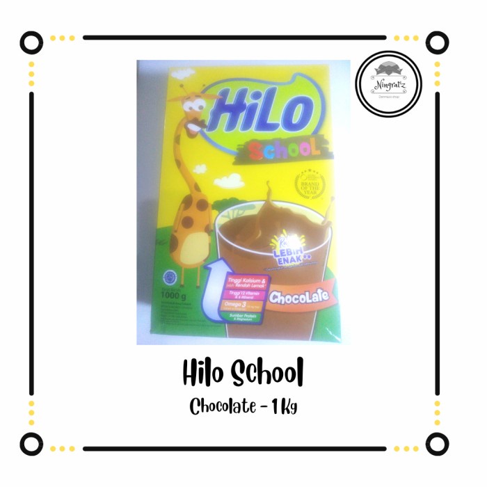 HILO SCHOOL CHOCOLATE 1000 GR 1KG , COKLAT, COKELAT