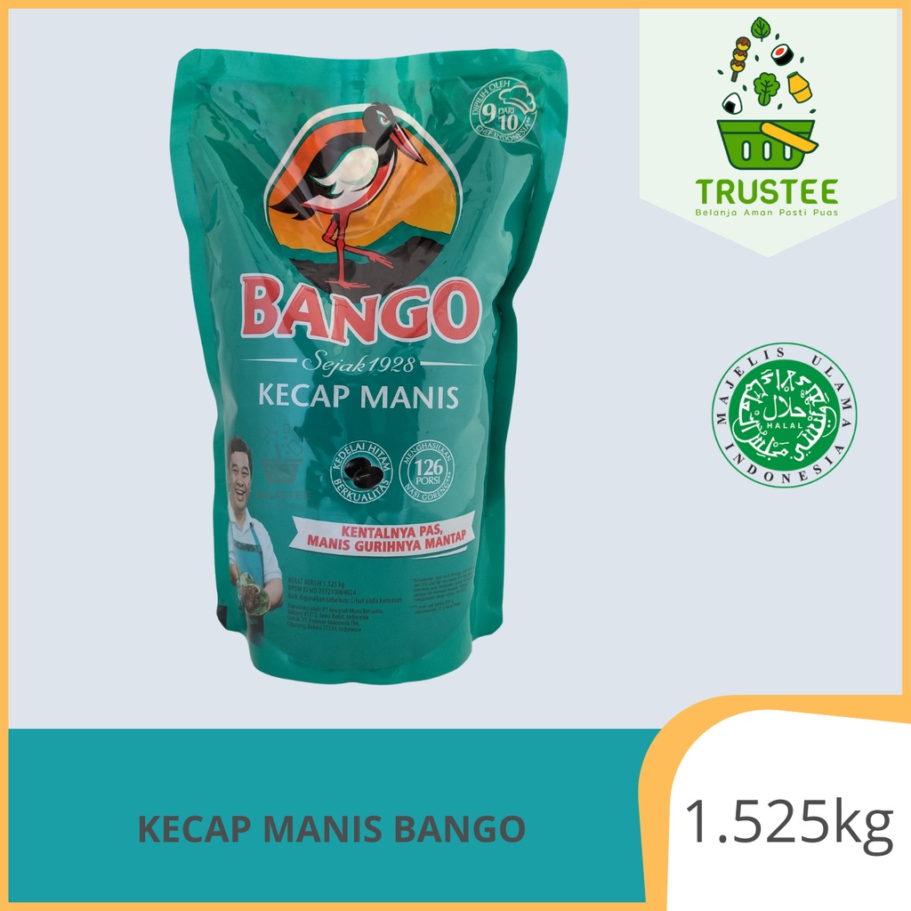 

KECAP MANIS BANGO KEMASAN POUCH 1,525 KG HALAL Refill