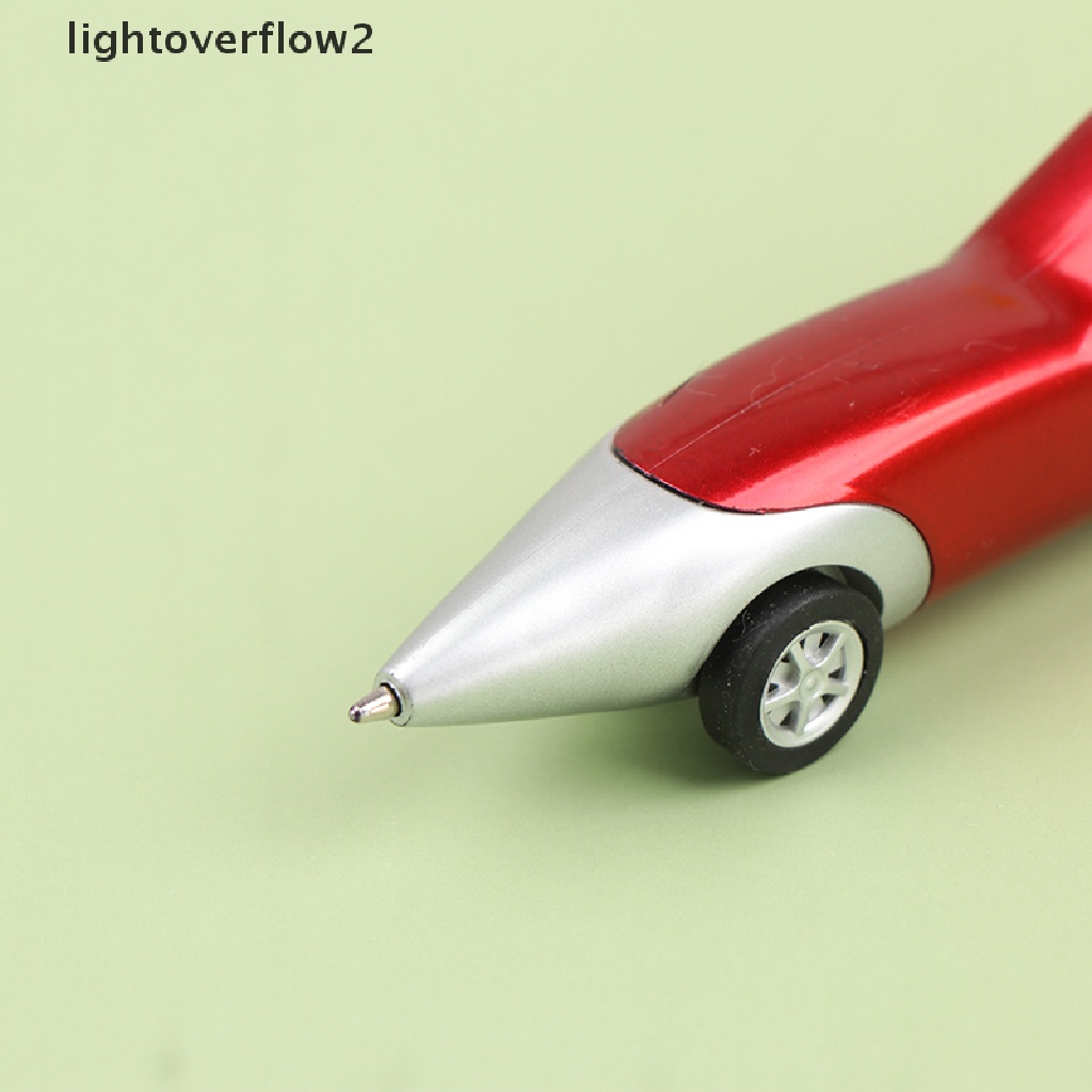 (lightoverflow2) 1pc Pulpen Bentuk Mobil Balap Portable