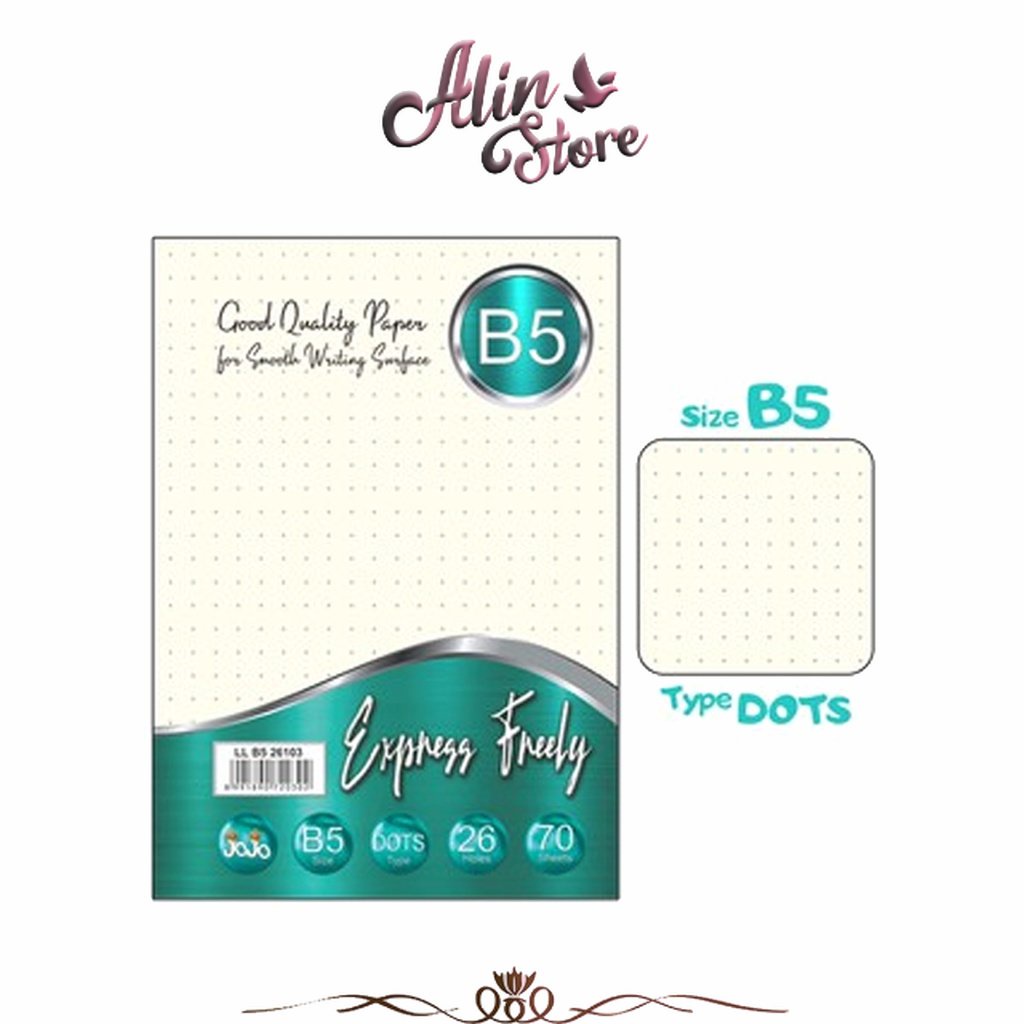 

Kertas Loose Leaf Binder Dot / Titik B5 Jojo