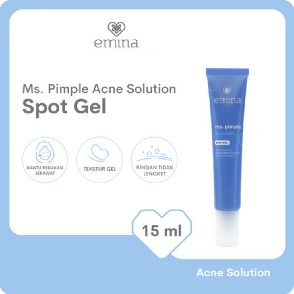 Emina Ms Pimple Acne Solution Series Sebum Fighter | Face Wash | Toner | Exfoliating Toner | Moisturizing Gel Spot | Face Serum | Calming Gel
