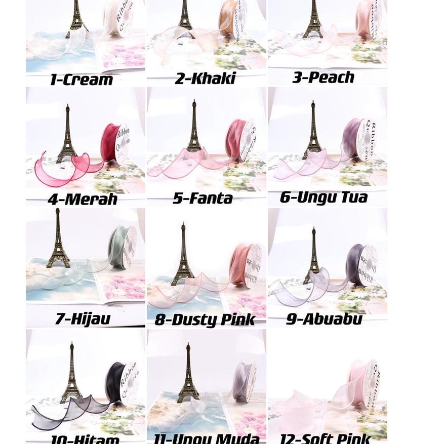 

Top Product IJU122 Pita Chiffon Roll Lebar 4cm/Pita Kado 4cm/Pita Dekorasi Buket