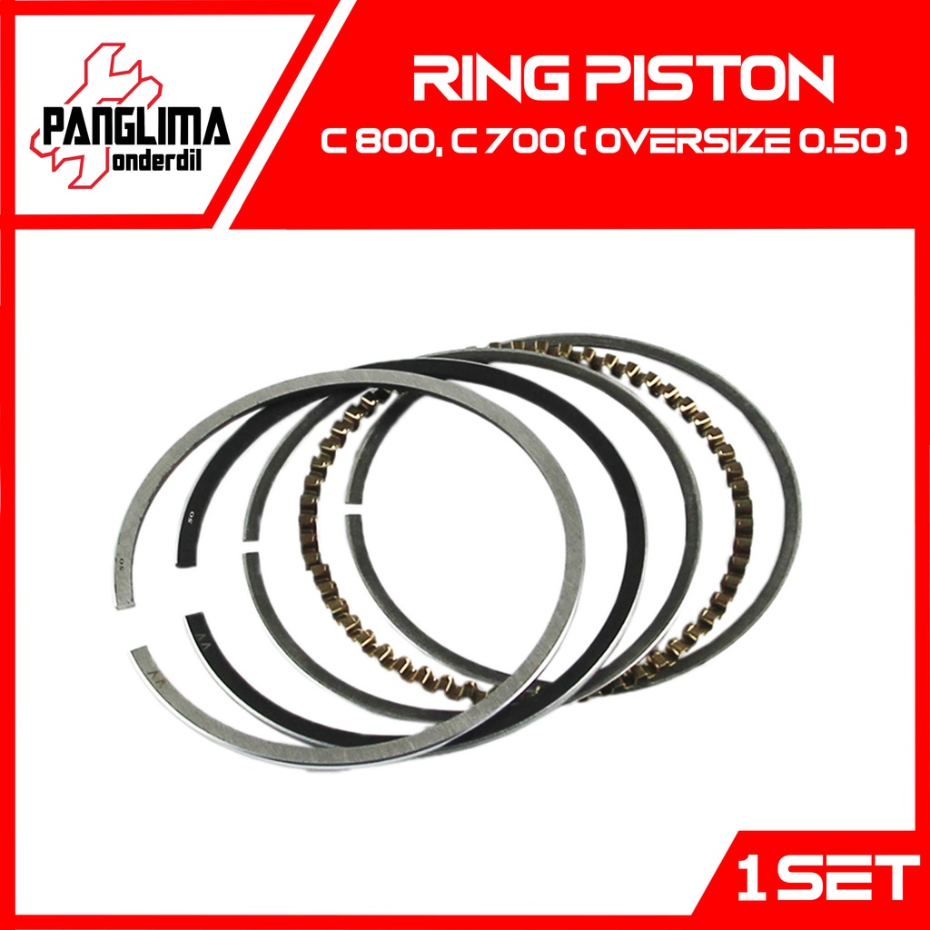 Ring Piston C700-C 700/C800-C 800 Seher Oversize-Over Size 0.50-050-0 50 Set-5 Ring-Pcs