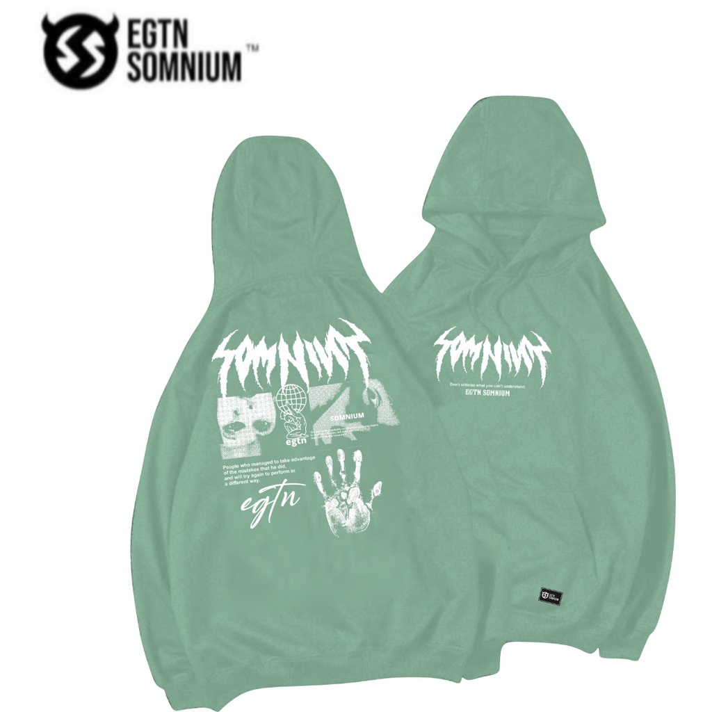 (MOTIF METAL) Switer Hoodie Mint Pria Keren Jaket Hodie Jumper Warna Mint Motif Fullprint Sweater Hudie Cowok Distro Mint Sweatshirt