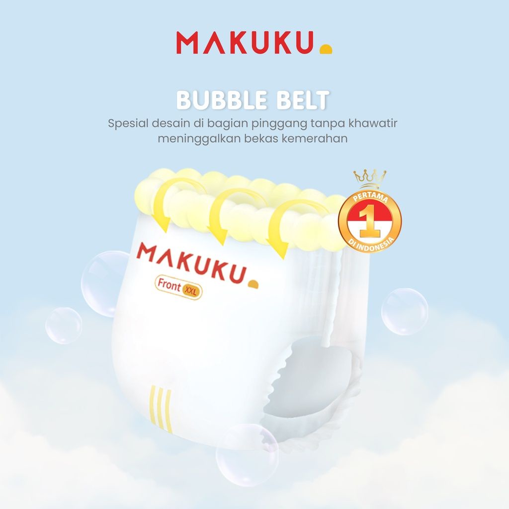 MAKUKU SAP Diapers Pro Care Pants L34 Bubble Belt Luxurios Soft