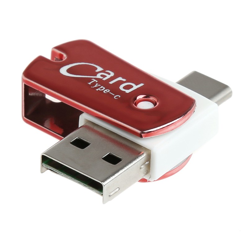 USB 3.0 Type C Dual Use 2 in 1 OTG Card Reader USB 2.0 Adapter Microsd TF Cardreader Type-C Tipe C