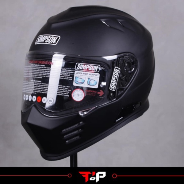 Promo limited stock SIMPSON VENOM GHOST BANDIT BLACK MATTE HELM 26SZ2 Diskon
